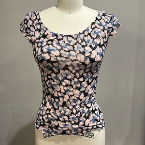 DVF blouse short sleeved pattern